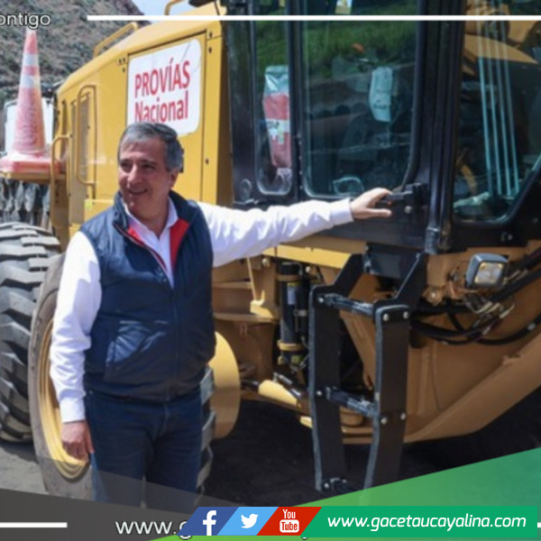 MTC entrega maquinarias pesadas a Provías Huánuco