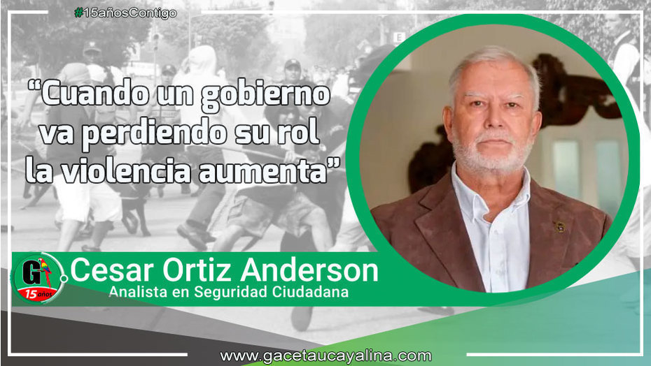 Cuando un gobierno va perdiendo su rol la violencia aumenta