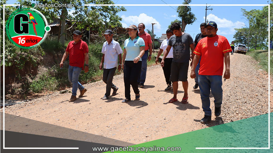 Alcaldesa MDY supervisó mejoramiento de vias en ah. Alan Sisley, Nuevo Mundo y Caserio Dos de Mayo