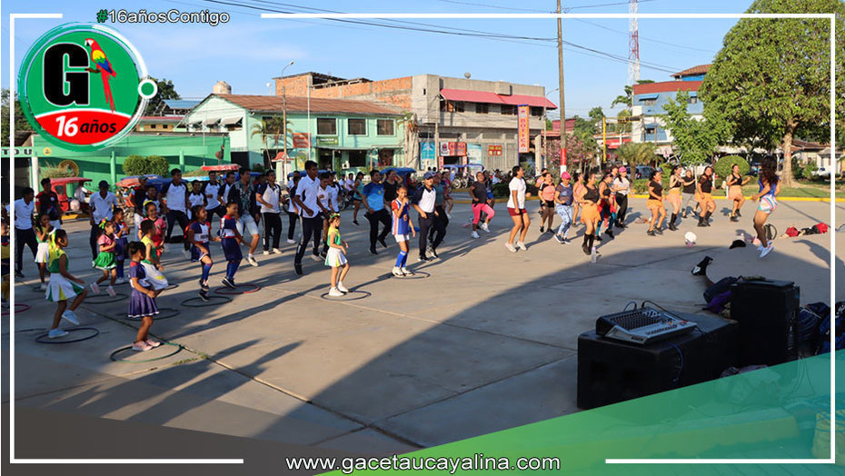 Vida saludable para chicos y grandes todos los sábados en plaza de Yarinacocha