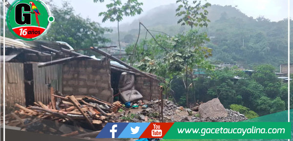 Huánuco: Deslizamiento de cerro destruye una vivienda en Cayumba