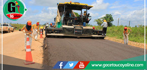 Avanzan trabajos de asfaltado de la carretera Campo Verde-Nueva Requena
