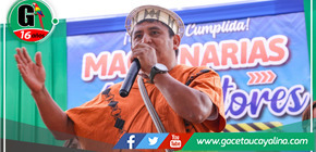 Alcalde de Mazamari entrega pool de maquinarias