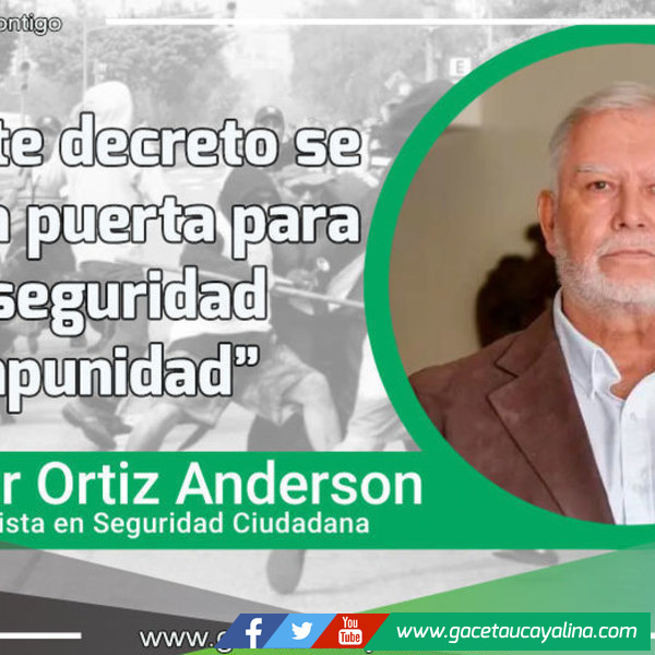 Con este decreto se abrirá la puerta para la inseguridad e impunidad