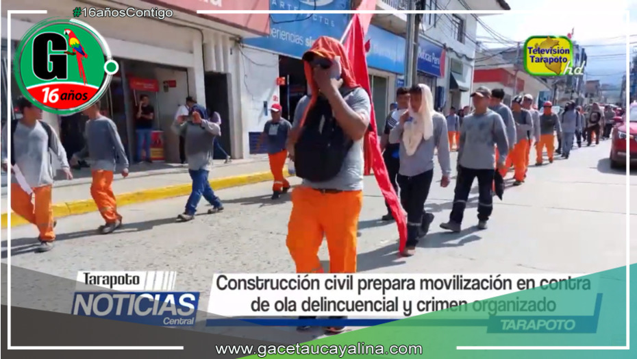 Movilización en San Martín contra la ola delincuencial y el crimen organizado