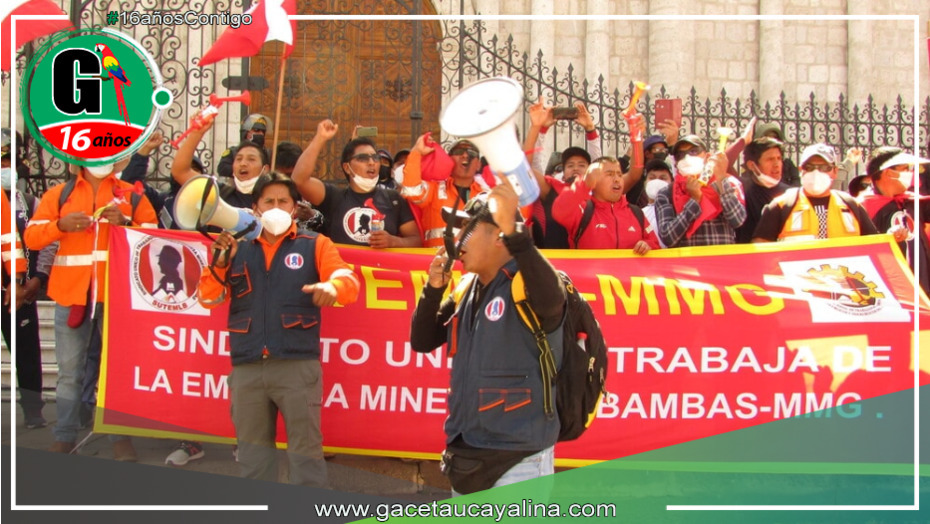 Trabajadores de Las Bambas protestaron contra la mina cusqueña