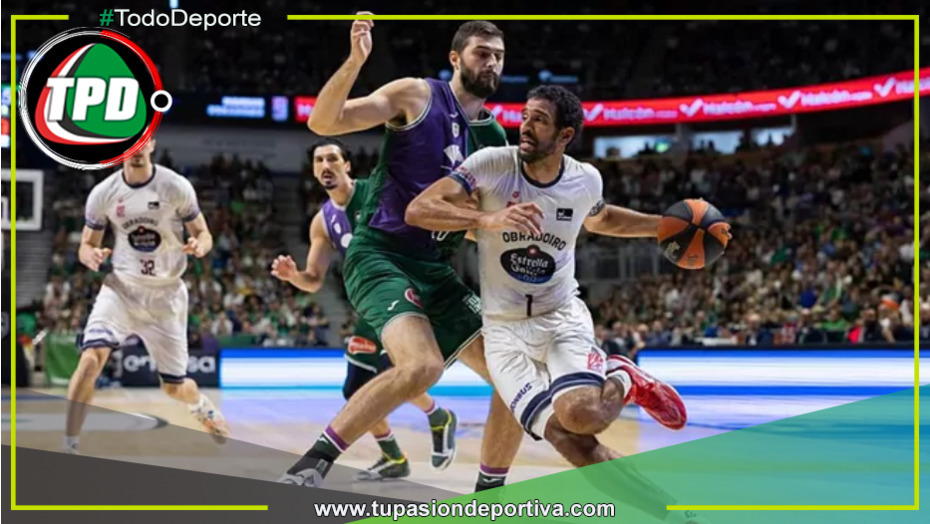 El equipo Unicaja logra una victoria sobre Obradoiro en el pabellón Carpena
