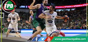 El equipo Unicaja logra una victoria sobre Obradoiro en el pabellón Carpena