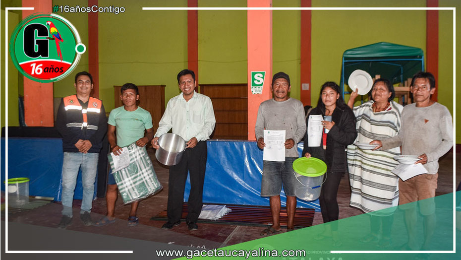 Alcalde de Atalaya brinda ayuda humanitaria a familias afectadas por fuertes vientos