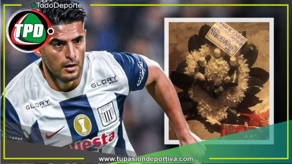 Triste noticia: poco antes de la final, una corona fúnebre fue enviada a la residencia de Carlos Zambrano