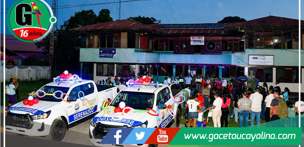 Sepahua refuerza la lucha contra la delincuencia con dos nuevas camionetas