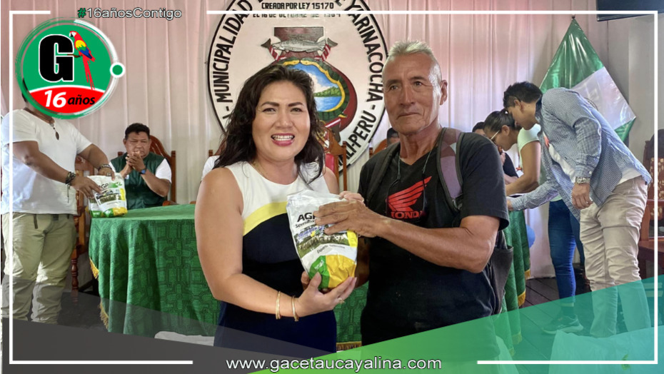Entrega de semillas de pasto beneficia a ganaderos de Yarinacocha