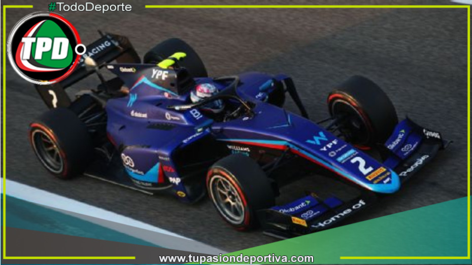 Franco Colapinto cerró los test de Fórmula 2 en Abu Dhabi