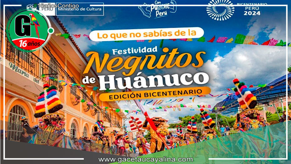 Esperan 50,000 turistas en Huánuco con festividad Danza de los Negritos Edición Bicentenario