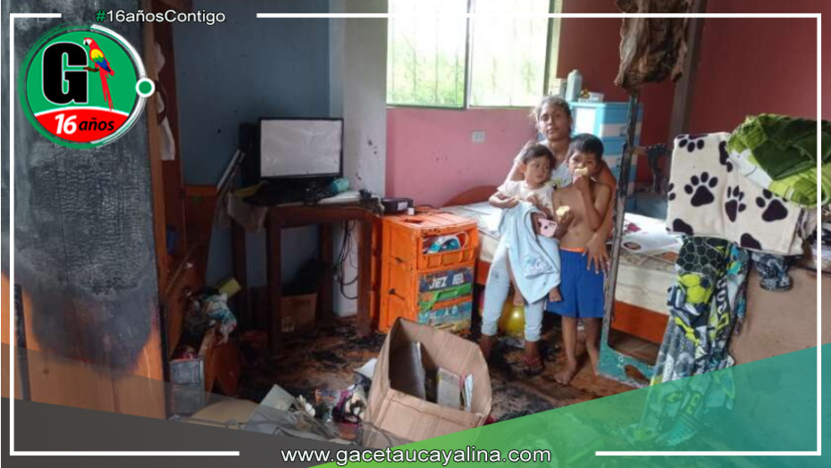 Madre e hijos pierden su hogar en devastador incendio