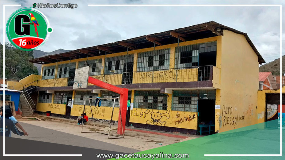 Huánuco: Escolares de un colegio continúan en local declarado dos veces en emergencia