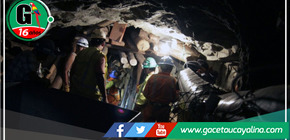 Muerte a causa de un derrumbe en un socavón minero