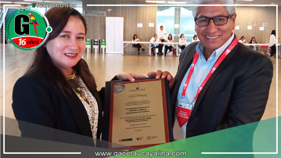 Coronel Portillo Recibe Reconocimiento Nacional por Gestión Inclusiva y Transformadora