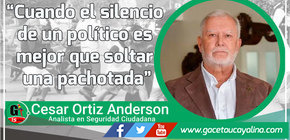 Cuando el silencio de un político es mejor que soltar una pachotada