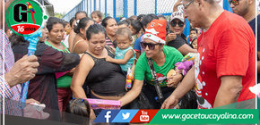 Alcalde Rodolfo Lovo Brinda Chocolatada Multitudinaria en Ucayali Contamana