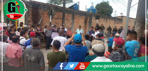 Comitiva de Sauce y alcalde se retiran indignados de la sede del Goresam ante la ausencia de funcionarios