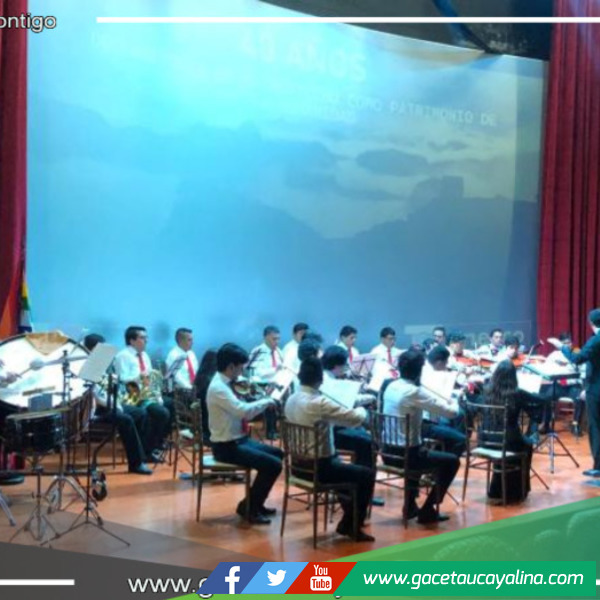 Magistral actuación de la Orquesta Sinfónica de Cusco en Machupicchu Pueblo.