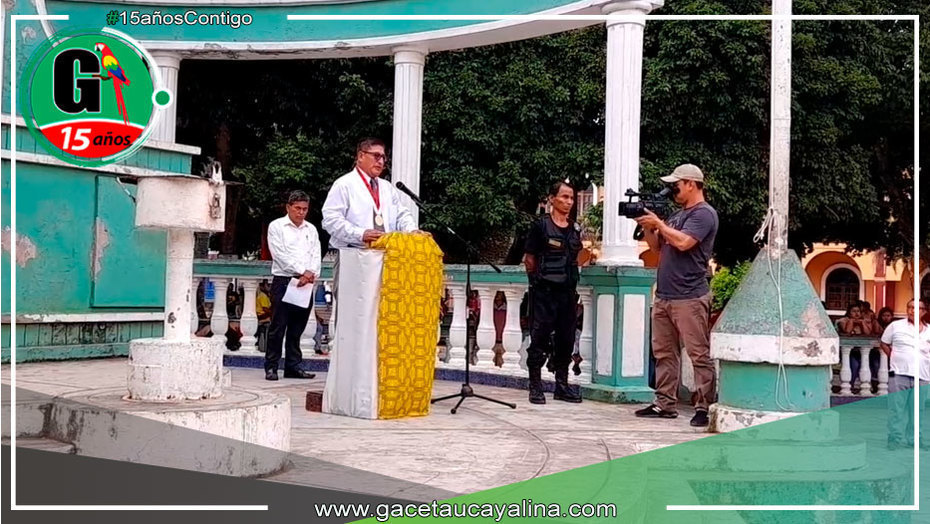 Alcalde Rodolfo Lovo Tello apertura Vacaciones Utiles 2023 en Contamana