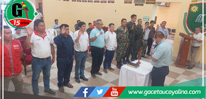 Presidente del COPROSEC Atalaya juramenta a Comité Provincial 