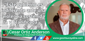 Este gobierno es indiferente ante una violencia sostenida y planificada