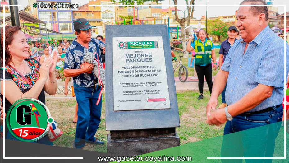 Inauguran Parque Francisco Bolognesi en medio de gran asistencia de la población
