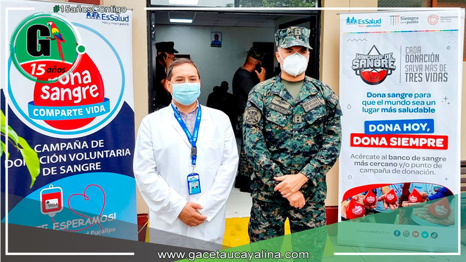 EsSalud Ucayali y Marina de Guerra del Perú realizan campaña de donación de sangre