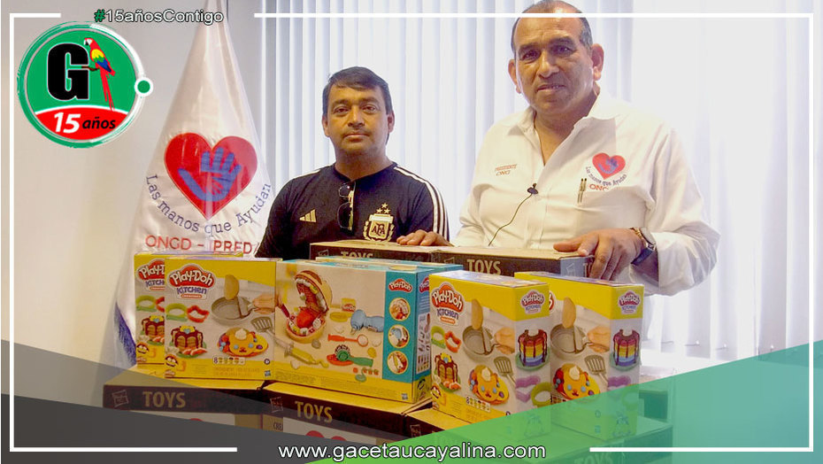 Municipalidad distrital de Capelo recibió una donación de juguetes para su comunidad