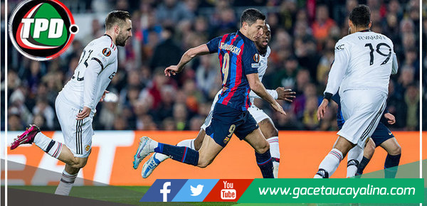 Barcelona empató 2-2 con Manchester United por los play-offs de la Europa League