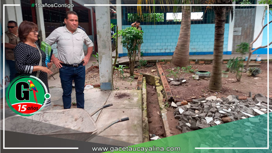 GOREU refaccionará aulas de I.E. La Inmaculada afectadas por el incendio