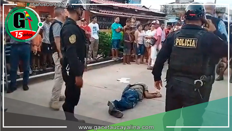 Asesinan a persona tras ser asaltado en la zona urbana de la ciudad de Pucallpa