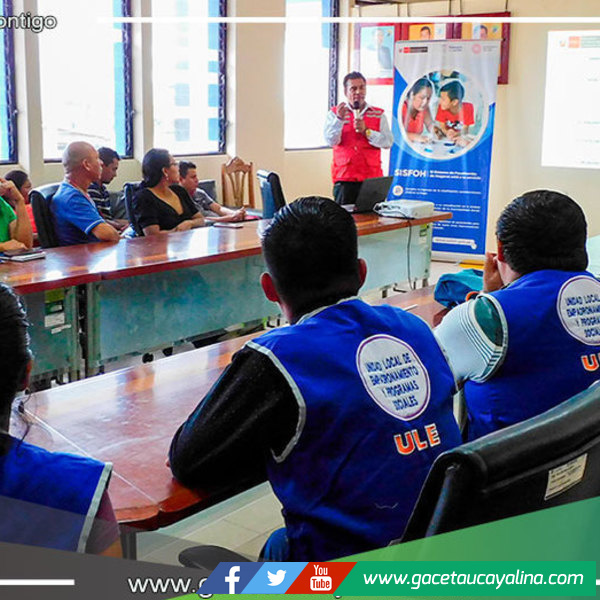 Municipalidad de Manantay desarrolló capacitación para los equipos del SISFOH