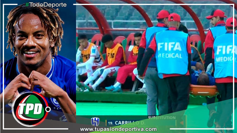 André Carrillo sufrió dolorosa lesión en tobillo izquierdo en el Mundial de Clubes