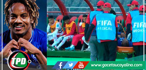 André Carrillo sufrió dolorosa lesión en tobillo izquierdo en el Mundial de Clubes