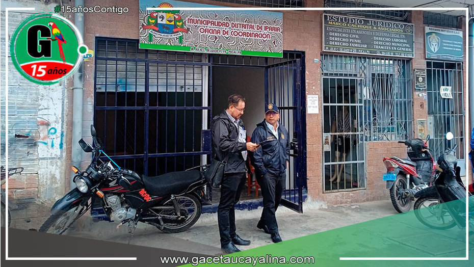 Intervienen oficina de coordinación del municipio de Iparía en la ciudad de Pucallpa