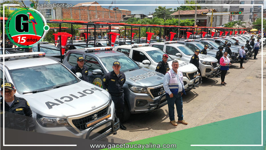 Goreu oficializó transferencia de patrulleros y equipos para la PNP en Ucayali