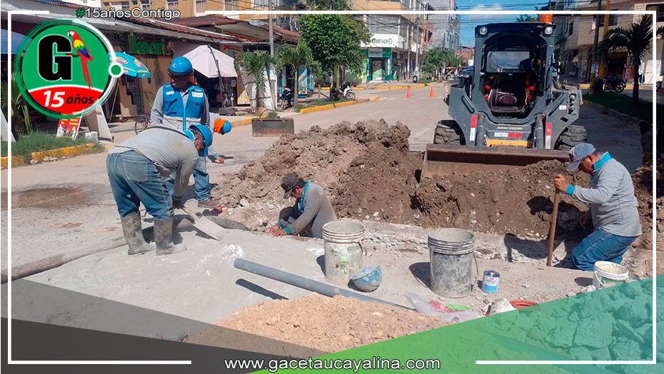 Reposición de pavimento es inmediato tras trabajos de conexión de agua y desagüe en Pucallpa