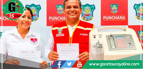 Ong “Las Manos que Ayudan de Corazón” entregan una donación a Municipalidad de Punchana 