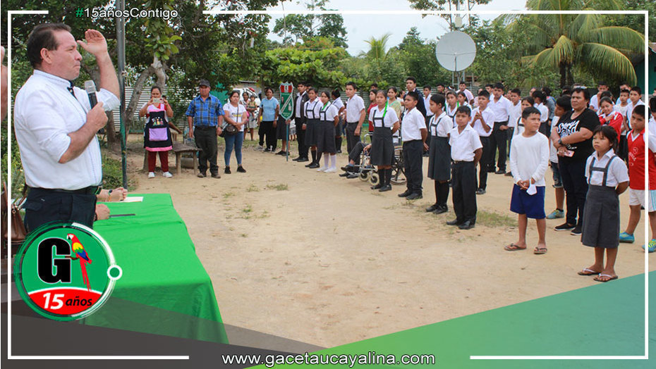 Gambini anuncia proyecto de construcción de la I.E. Reverendo Padre José Ignacio Aguirrezabal