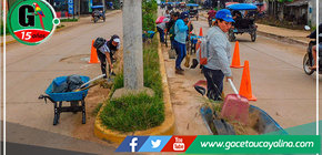 Continúan los trabajos de limpieza y desarenado de calles en el distrito de Manantay
