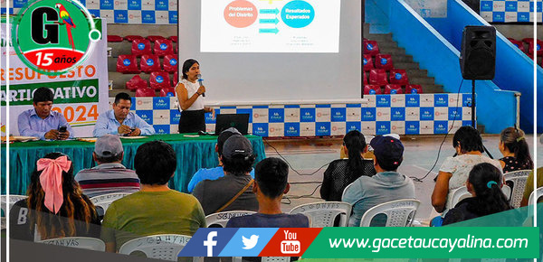 Municipalidad de Manantay realizó taller del Presupuesto Participativo 2024 