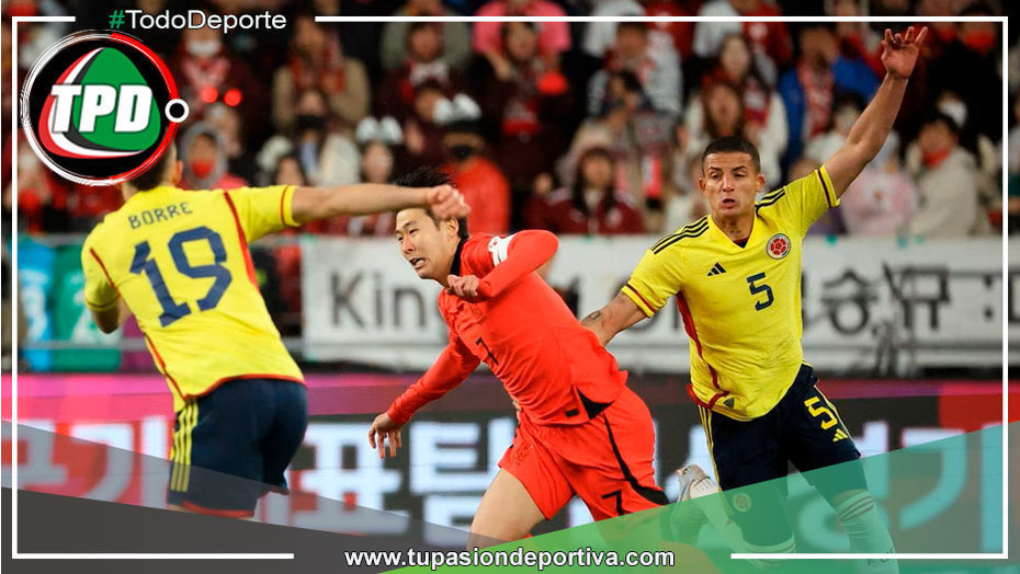Selección colombiana reaccionó a tiempo para empatar en la visita a Corea del Sur
