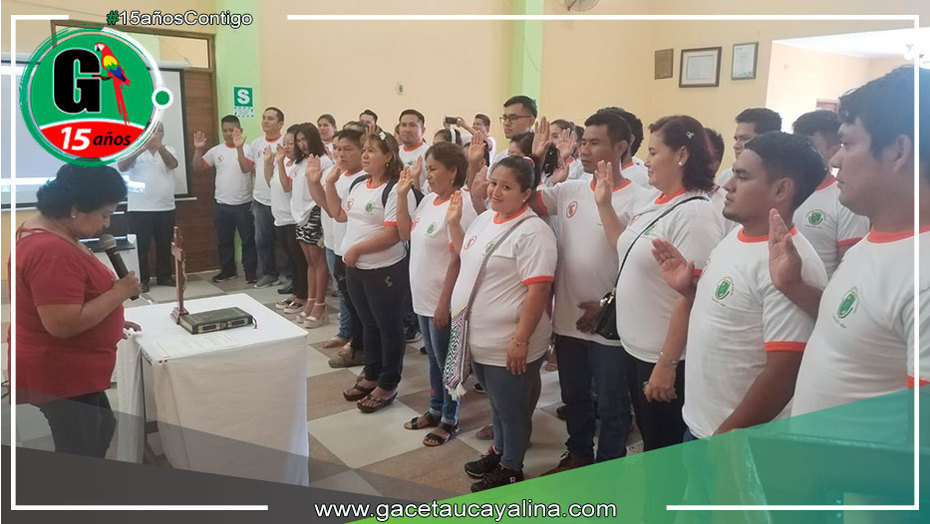 Juramentan a integrantes del voluntariado de emergencias y desastres de defensa civil en Atalaya