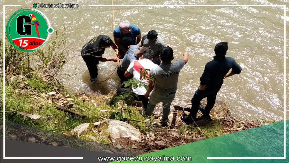 Mujer muere al resbalar y caer al río Vizcarra en la provincia de Dos de Mayo en Huánuco