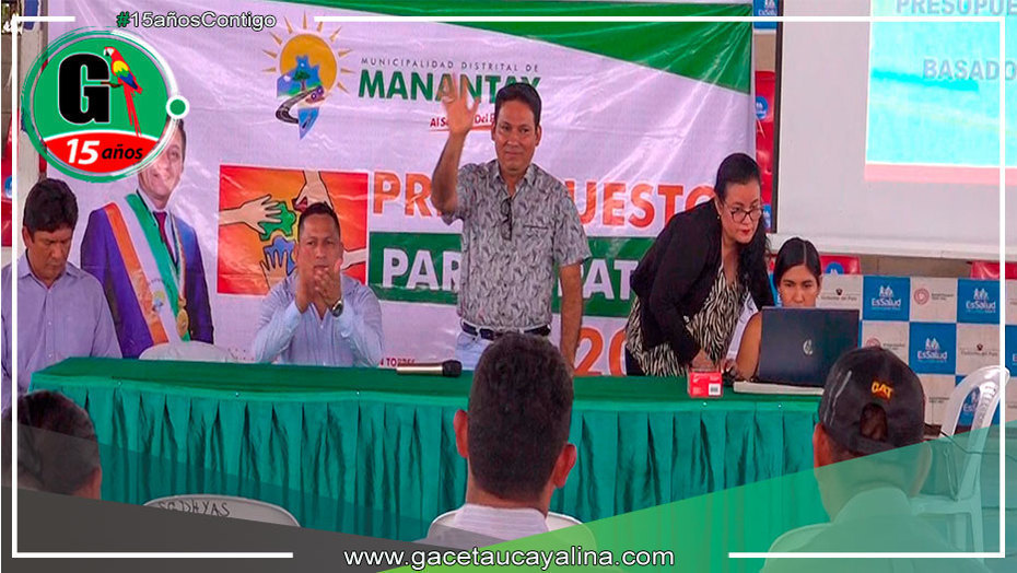 Municipalidad de Manantay clausuró taller del Presupuesto Participativo 2024 basado en resultado