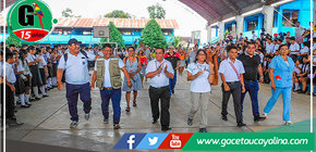 Ministra de Cultura visitó el distrito de Manantay para celebrar el día MUndial del Teatro